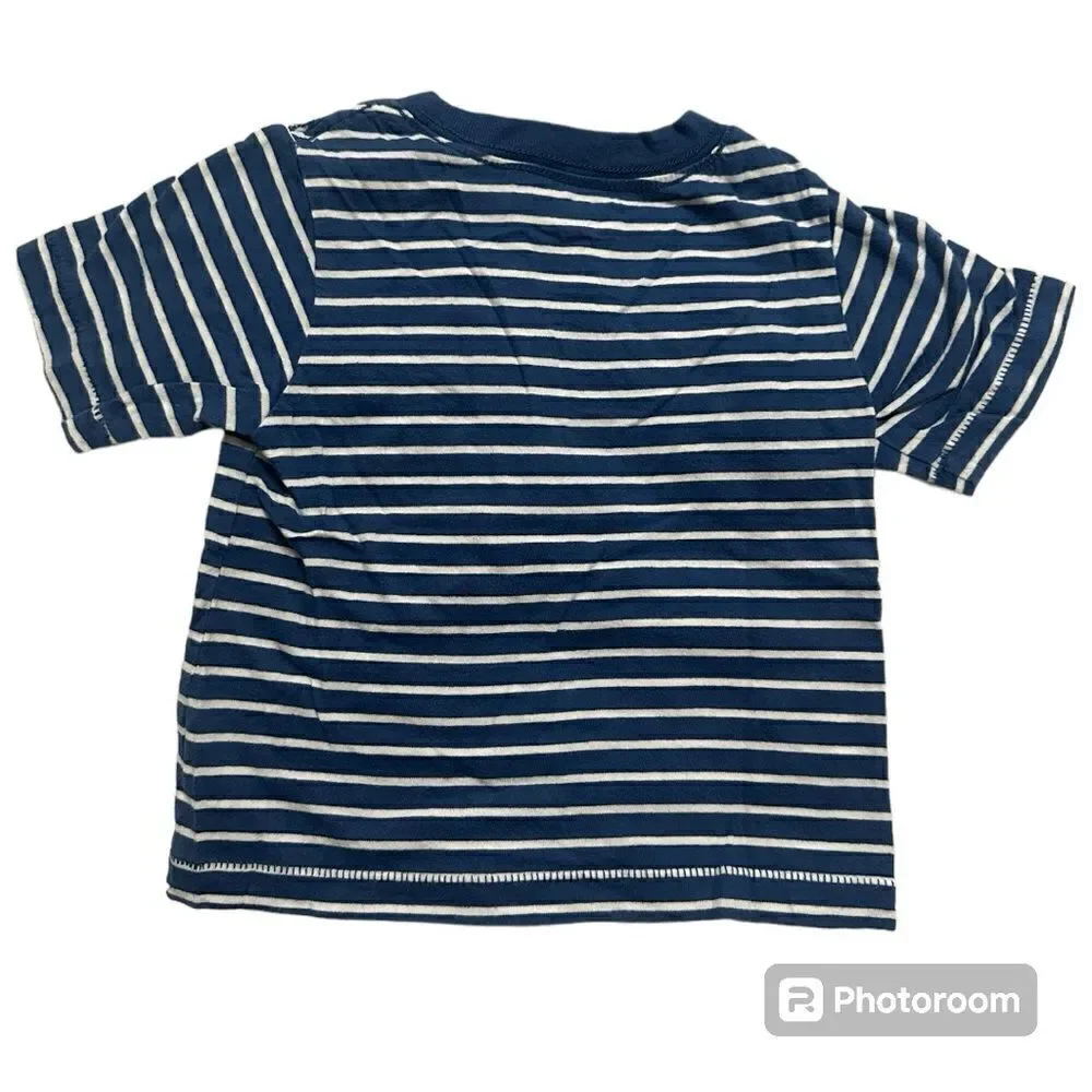 🌼🌼Children’s Place blue stripe shirt Preloved 6-9M🌼🌼